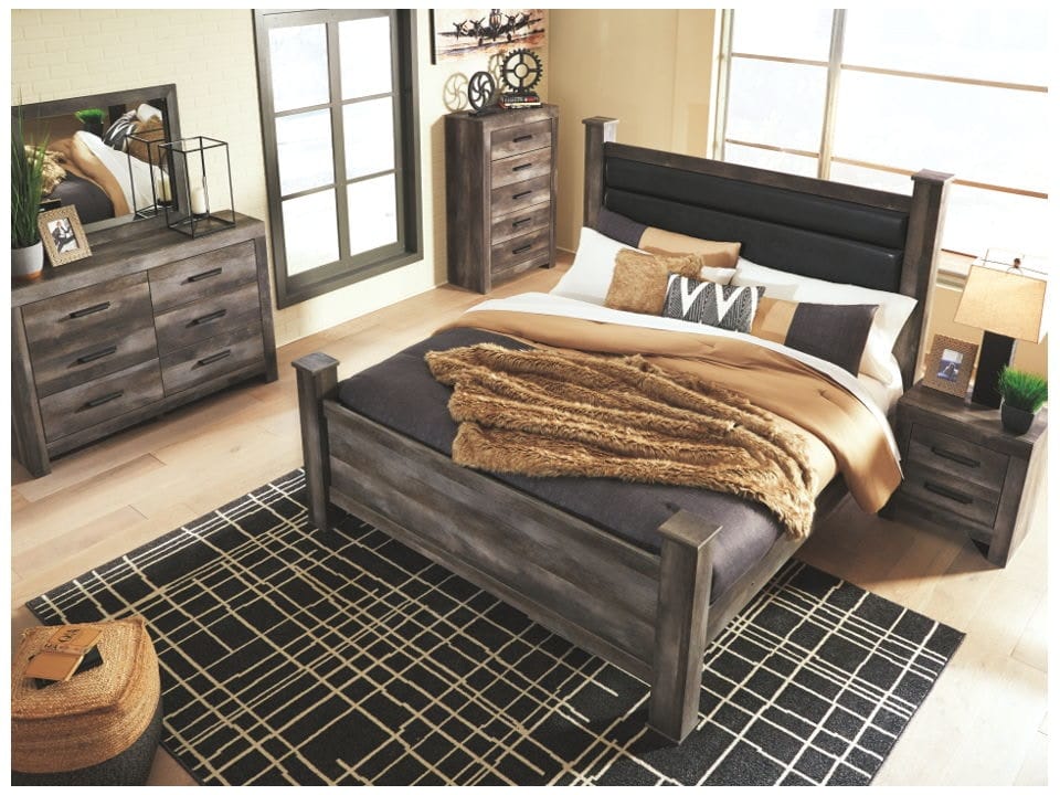 Ashley Bedroom 9 Piece King Poster Bed Set B440-31-36-46-68-66-99-62-92-2