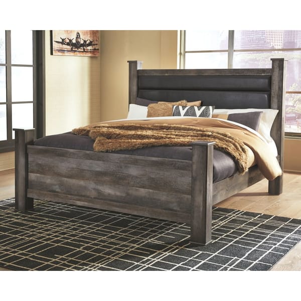Ashley Bedroom King Upholstered Poster Bed B440-68-66-99-62