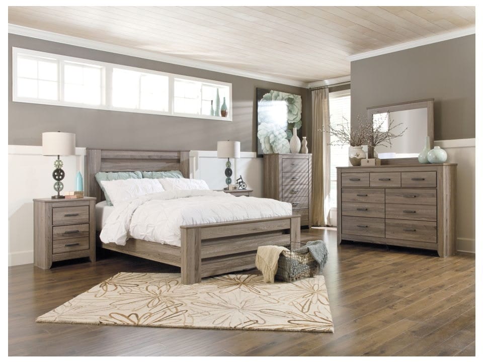 Ashley Zelen 6 Piece Queen Bed Set - Portland, OR | Key Home Furnishings