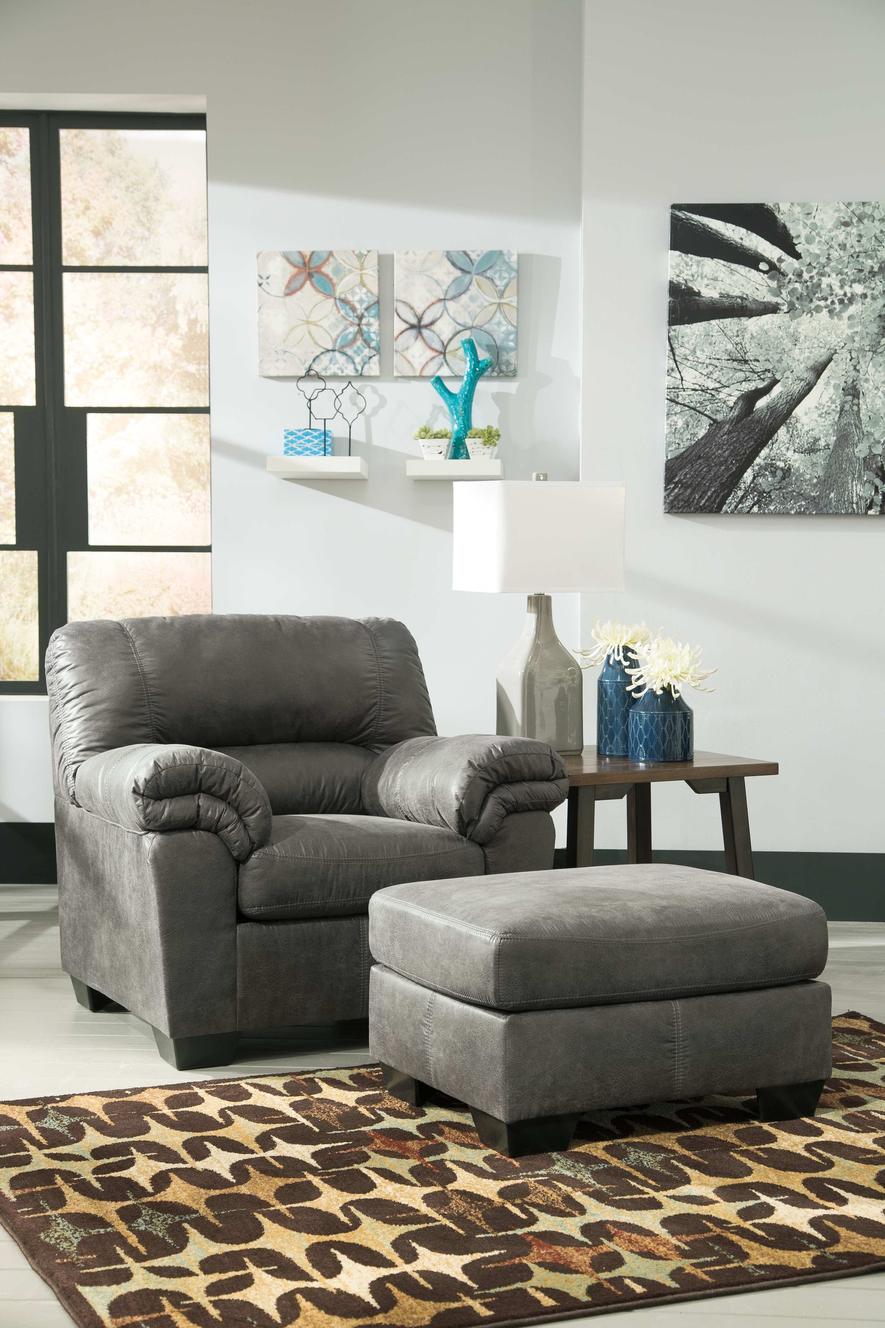 Ashley Living Room Chair and Ottoman 12021-20-14