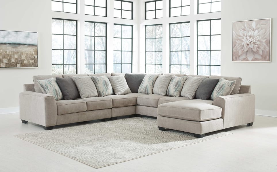 Ashley Living Room Sectional 39504-55-46-77-34-17