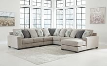Ashley Living Room Sectional 39504-55-46-77-34-17
