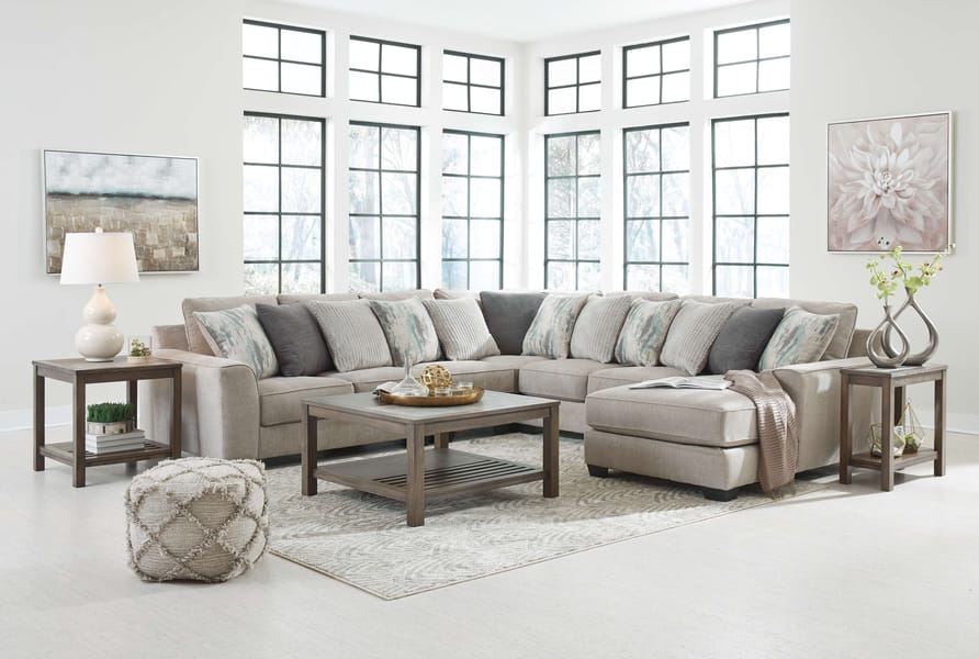 Ashley Living Room Sectional 39504-55-46-77-34-17