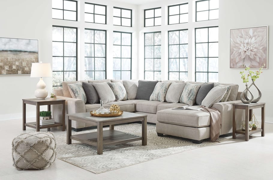 Ashley Living Room Sectional 39504-55-77-34-17