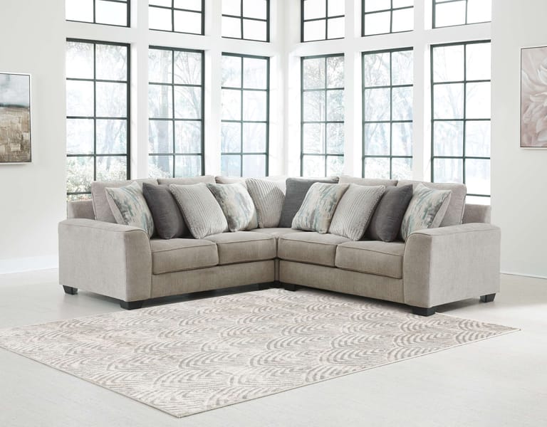 Ashley Living Room Sectional 39504-55-77-56