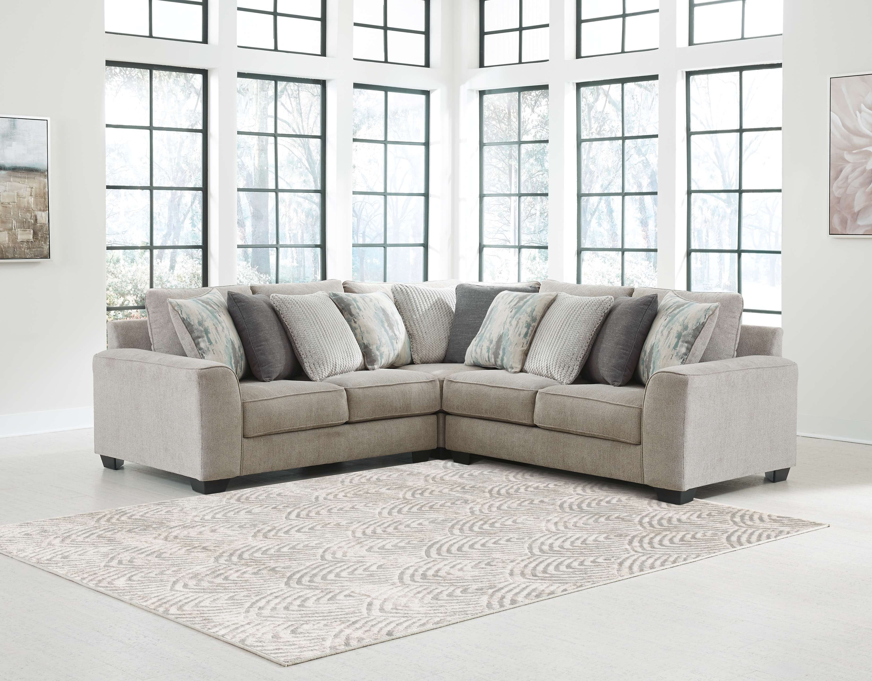 Ashley Living Room Sectional 39504-55-77-56