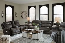 Ashley Living Room 3 Piece Power Reclining Sofa, Loveseat and Recliner Set 65005-47-18-82