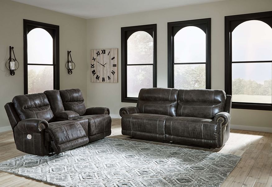 Ashley Living Room 3 Piece Power Reclining Sofa, Loveseat and Recliner Set 65005-47-18-82