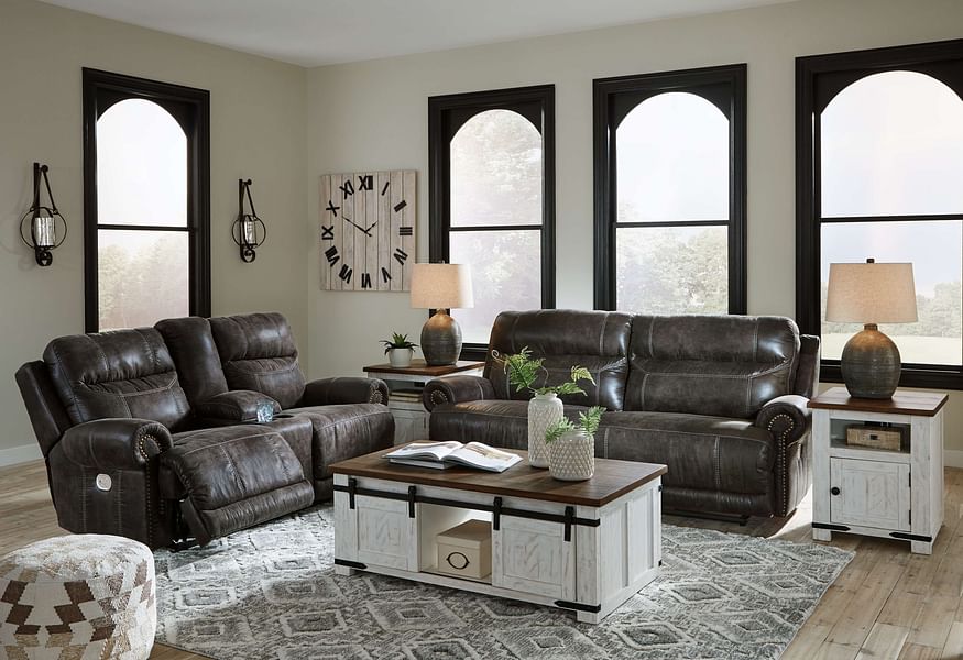 Ashley Living Room 3 Piece Power Reclining Sofa, Loveseat and Recliner Set 65005-47-18-82