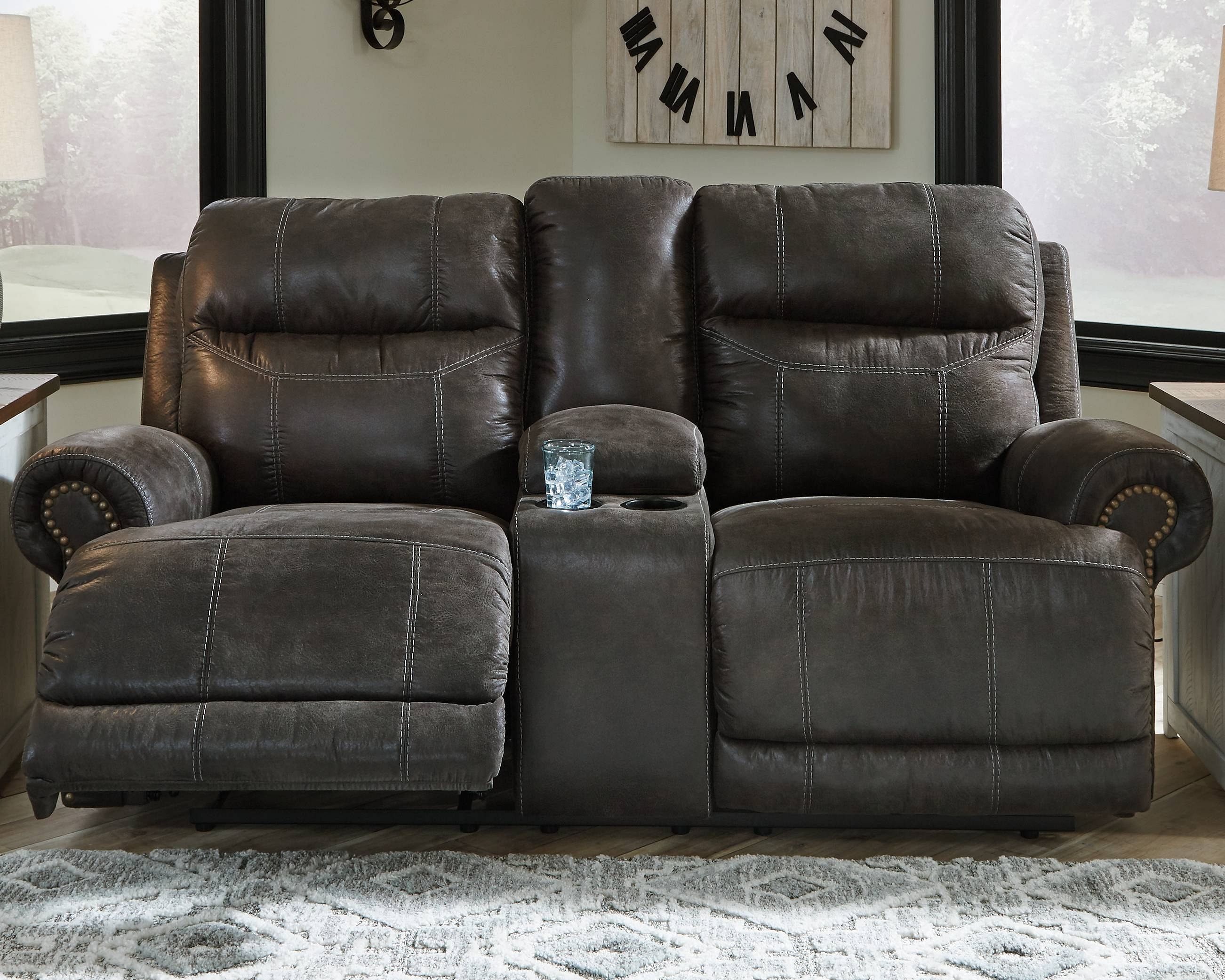 Austere online reclining sofa