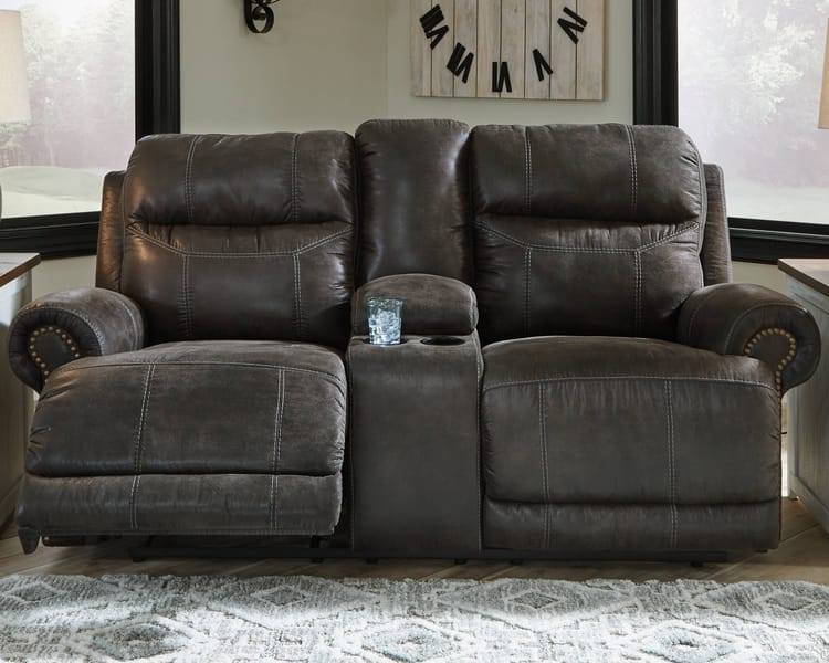 Ashley Living Room Power Reclining Sofa and Loveseat with Adjustable Headrest 65005-47-18