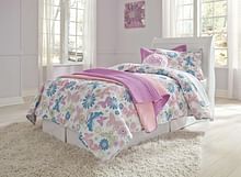 Ashley Bedroom Twin Sleigh Headboard with Bolt on Bed Frame B129-63-B100-21