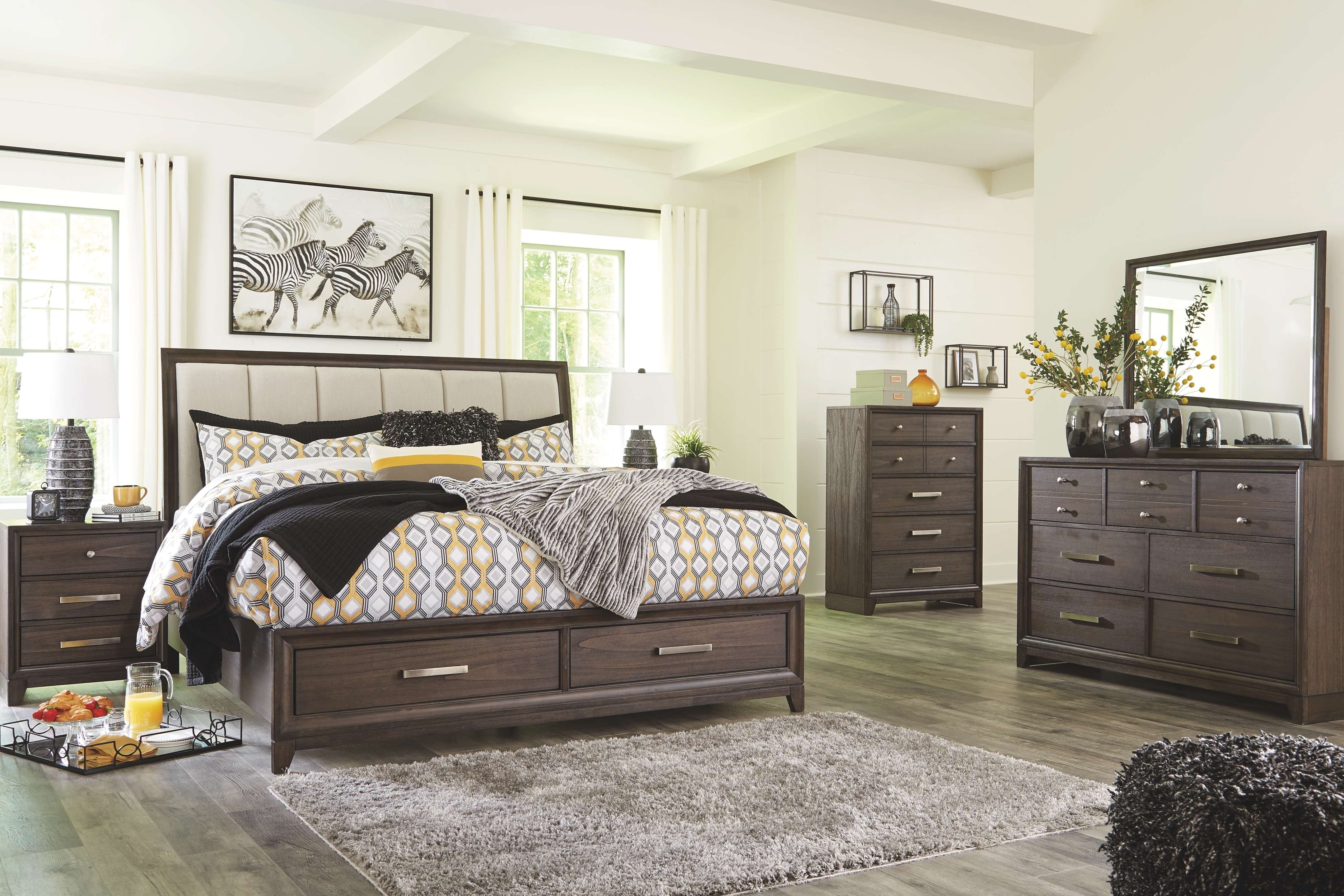 Ashley Bedroom 7 Piece Queen Panel Bed Set B497-31-36-57-54S-96-93-2