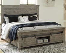 Ashley Bedroom California King Panel Bed with Footboard Storage B774-78-76S-95S