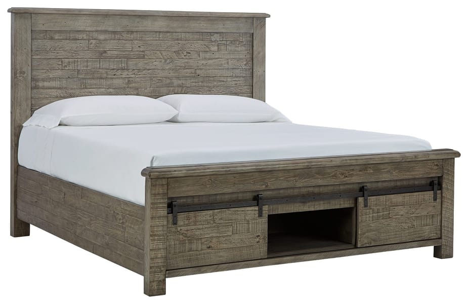 Ashley Bedroom California King Panel Bed with Footboard Storage B774-78-76S-95S