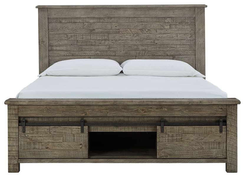 Ashley Bedroom California King Panel Bed with Footboard Storage B774-78-76S-95S