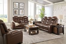 Ashley Living Room Power Reclining Sofa with Adjustable Headrest U8530615