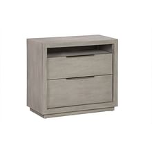 Modus Bedroom Oxford Two-Drawer Nightstand In Mineral AZBX81
