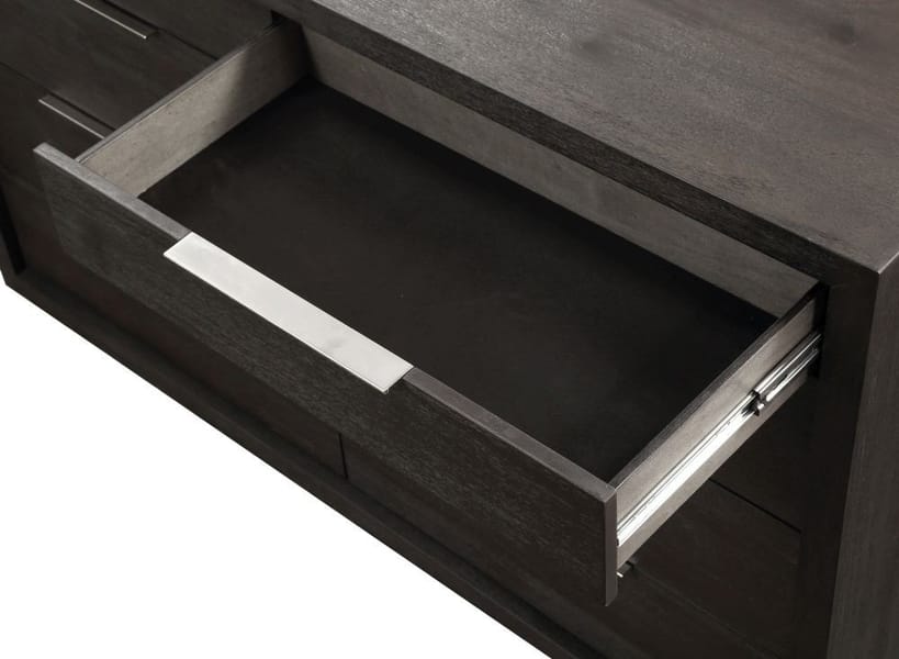 Modus Bedroom Oxford Eight Drawer Dresser In Basalt Grey AZU582