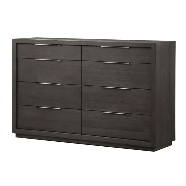 Modus Bedroom Oxford Eight Drawer Dresser In Basalt Grey AZU582