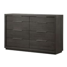 Modus Bedroom Oxford Eight Drawer Dresser In Basalt Grey AZU582