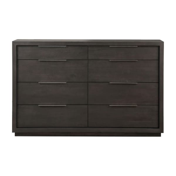 Modus Bedroom Oxford Eight Drawer Dresser In Basalt Grey AZU582