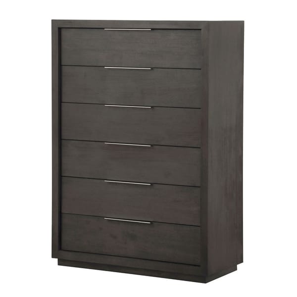 Modus Bedroom Oxford Six Drawer Chest In Basalt Grey AZU584