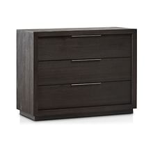Modus Bedroom Oxford 3 Drawer Nightstand In Basalt Grey AZU584B