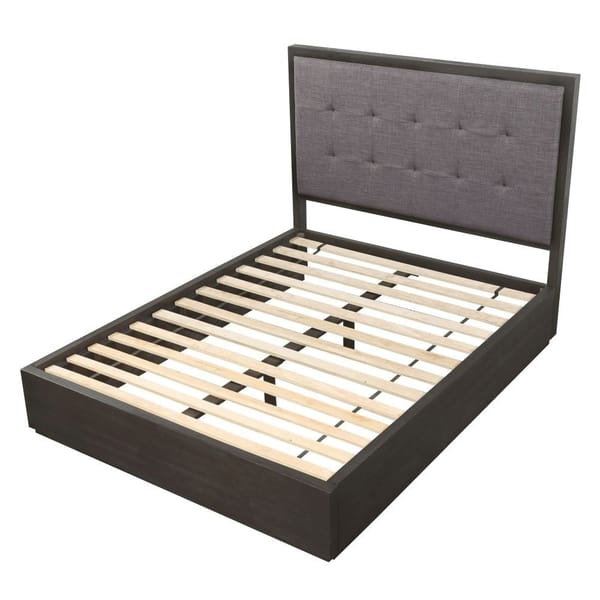 Modus Bedroom Oxford Upholstered Footboard Storage Bed In Dolphin AZU5S6D
