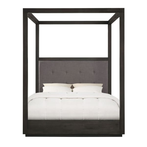 Modus Bedroom Oxford Upholstered Canopy Bed In Dolphin AZU5H5