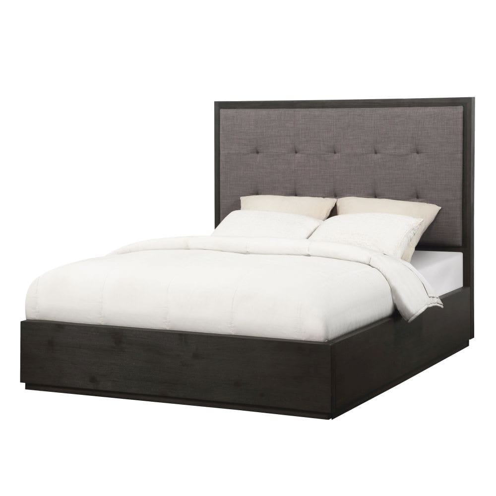 Modus Bedroom Oxford Upholstered Footboard Storage Bed In Dolphin AZU5S6D
