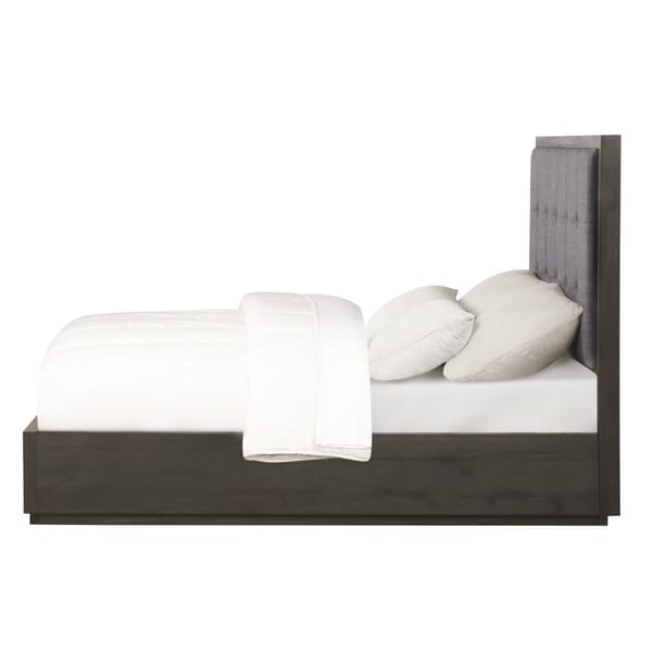 Modus Bedroom Oxford Upholstered Footboard Storage Bed In Dolphin AZU5S6D