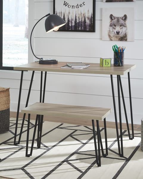 Ashley Home Office Blariden Desk with Bench B008-101