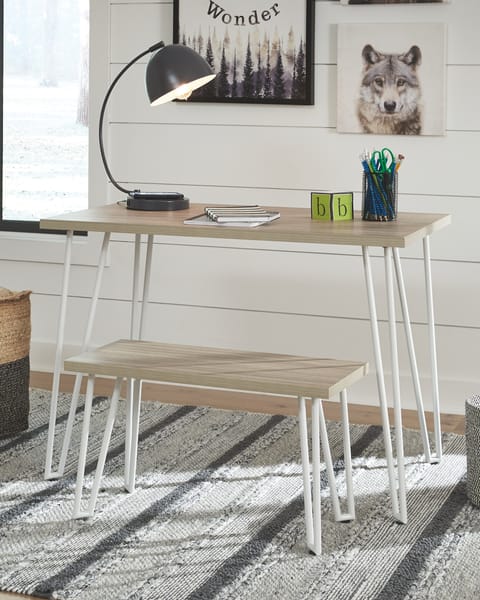 Ashley Home Office Blariden Desk with Bench B008-201