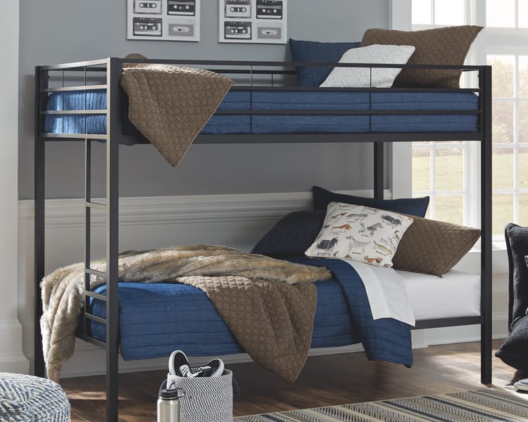 Ashley Youth Broshard Twin over Twin Metal Bunk Bed B075-159