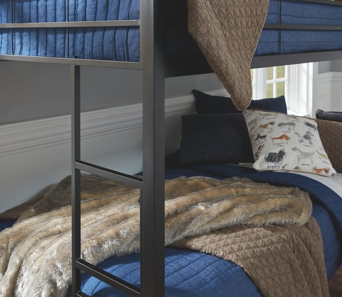 Ashley Youth Broshard Twin over Twin Metal Bunk Bed B075-159