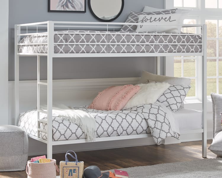 Ashley Youth Broshard Twin over Twin Metal Bunk Bed B075-259