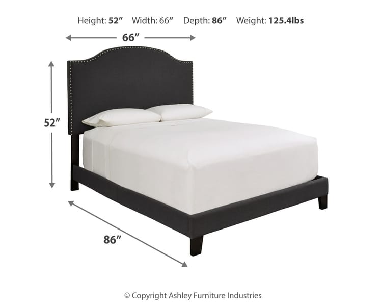 Signature Design by Ashley Adelloni Queen Upholstered Bed B080-281 - Portland, OR | Key Home Furnishings