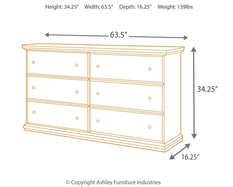Ashley Bedroom Maribel Dresser B138-31
