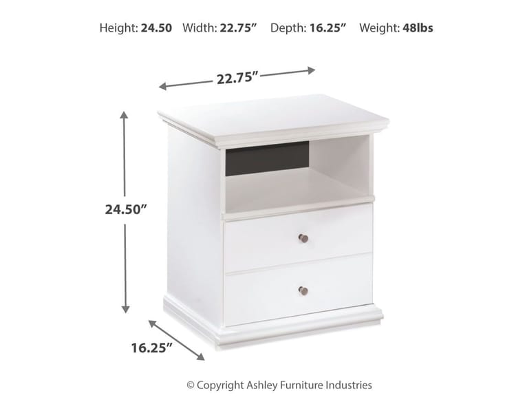 Signature Design by Ashley Bostwick Shoals Nightstand B139-91 - Portland, OR | Key Home Furnishings