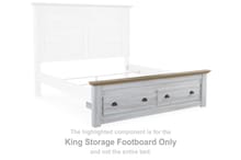 Ashley Bedroom Haven Bay King Storage Footboard B1512-56S