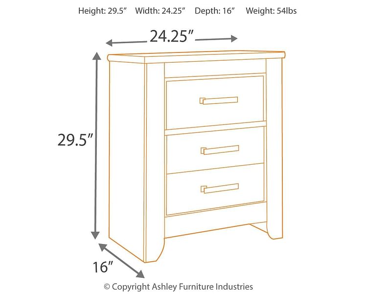 Ashley Bedroom Zelen Nightstand B248-92