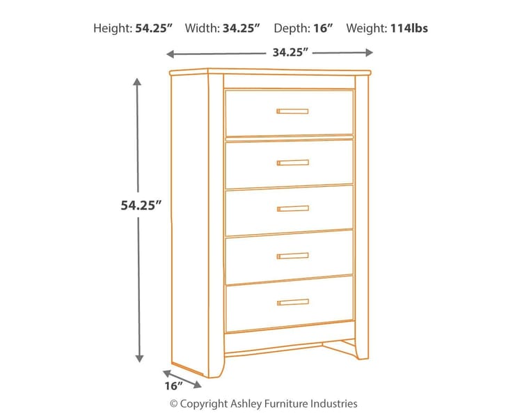 Ashley Bedroom Brinxton Chest of Drawers B249-46