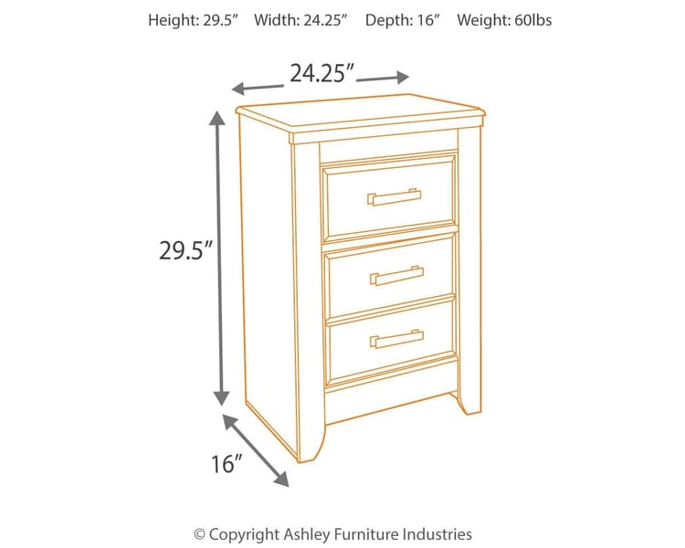 Ashley Bedroom Juararo Nightstand B251-92
