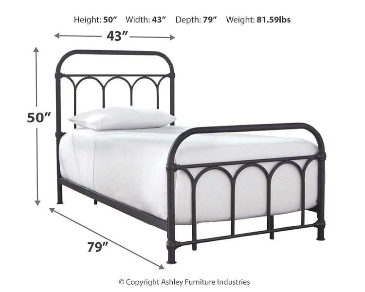 Ashley Youth Nashburg Twin Metal Bed B280-671