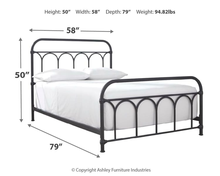 Ashley Youth Nashburg Full Metal Bed B280-672