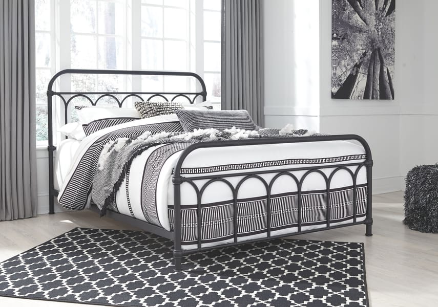 Ashley Bedroom Nashburg Queen Metal Bed B280-681
