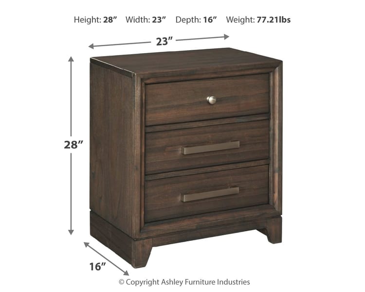 Signature Design by Ashley Brueban Nightstand B497-93 - Portland, OR | Key Home Furnishings