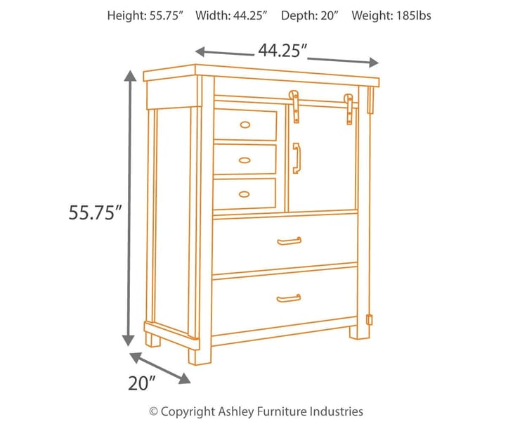 Ashley Bedroom Lakeleigh Chest of Drawers B718-46