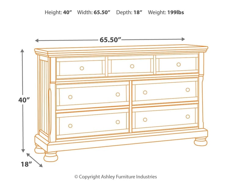 Ashley Bedroom Flynnter Dresser B719-31